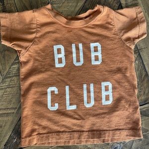 Baby size 0-3 m Bub Club shirt